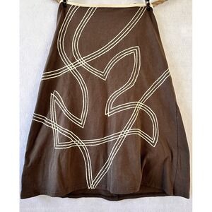 Avatar Embroidered Skirt Festival Hippie Stretch Boho S (26) Phoebe Buffay